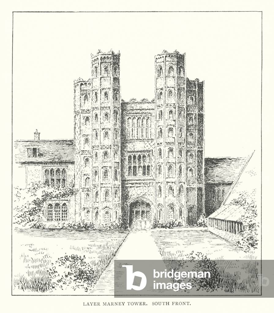 Bild von Druck "Layer Marney Tower" 1901 von Duncan Moul