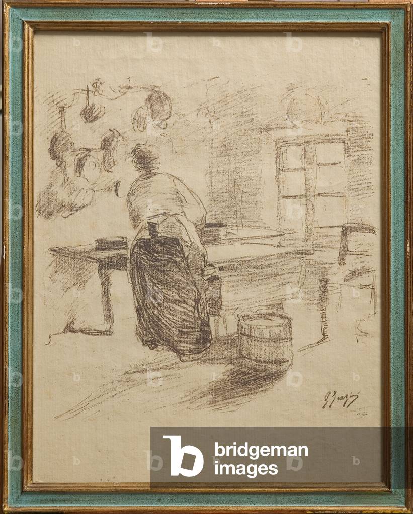 In der Küche (Litho)