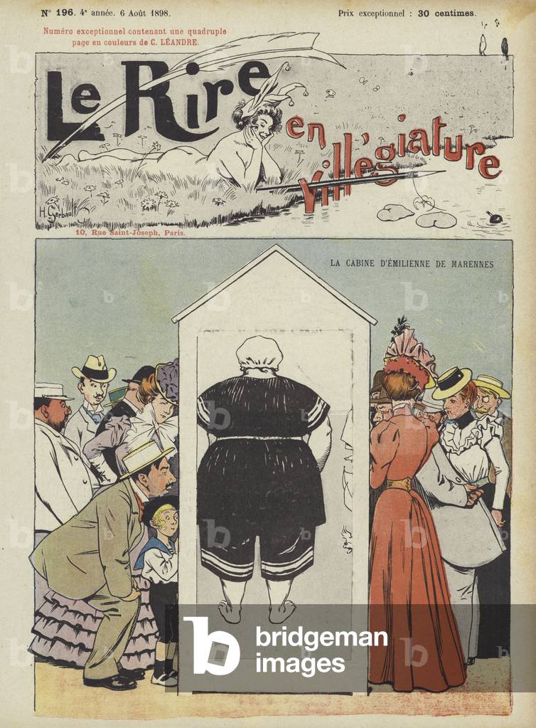 "Illustrazione per Le Rire (color lito)" 1801 di French School