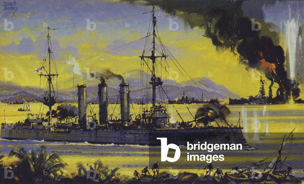 Immagine di Stampa "L'Emden (litografia a colori)" di John S. Smith