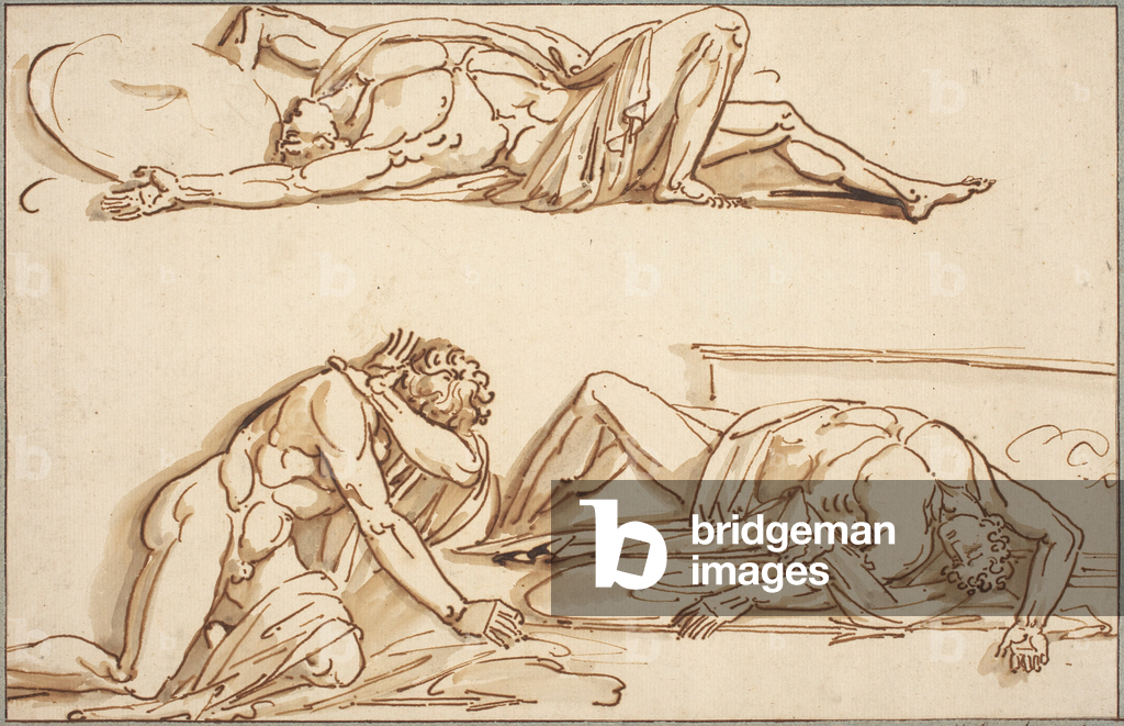 Achille e Patroclo, 1784-1789 (penna e inchiostro)