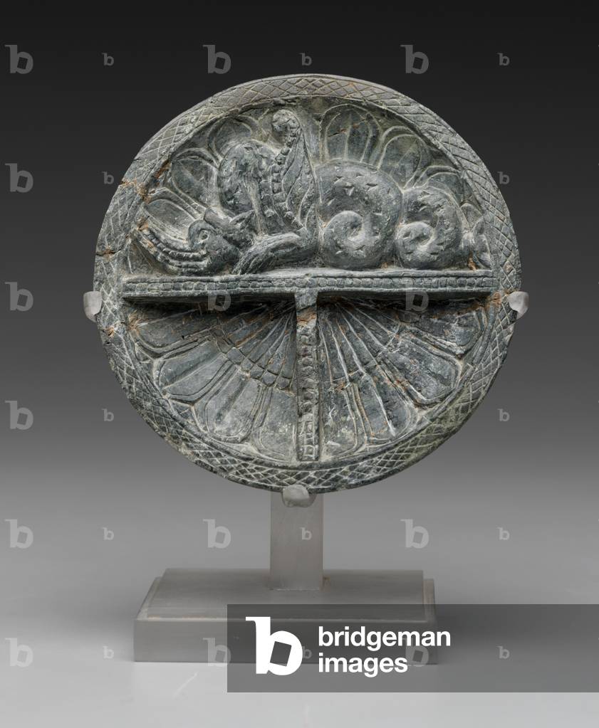 Cosmetic palette, A.D. 2nd-3rd century (schist)