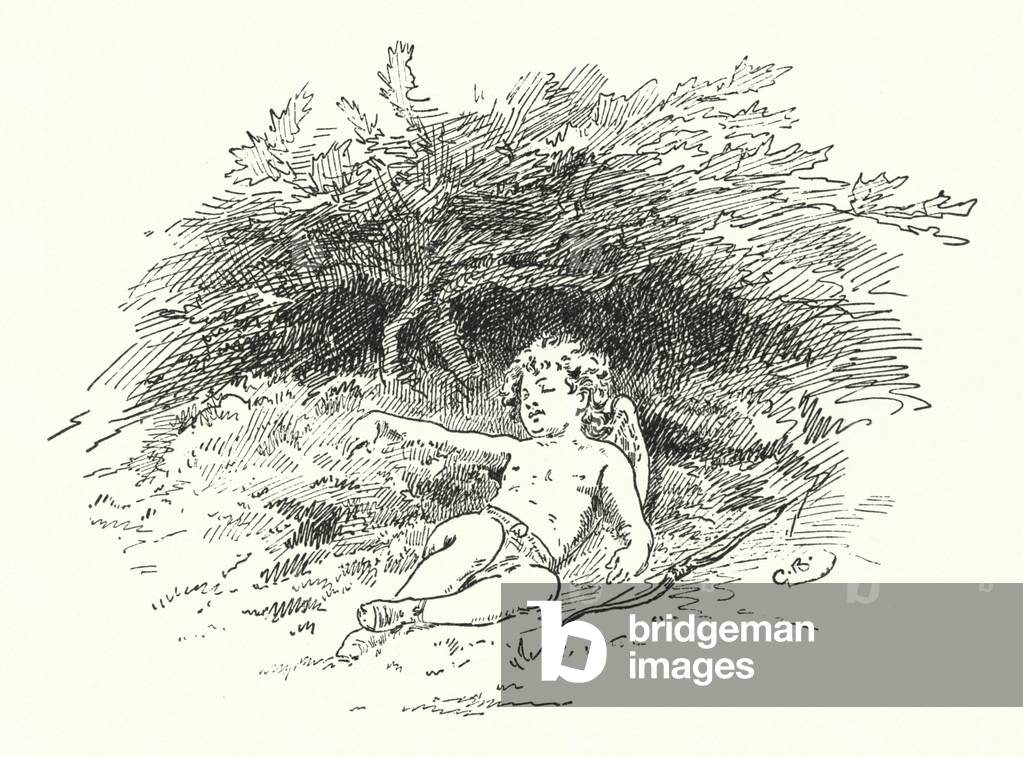 Bild von Druck "Shakespeare: Sonette (litho)" 1801 von Gordon Frederick Browne