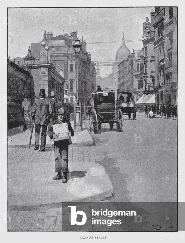 Immagine di Stampa "Cannon Street (lito)" di William Luker