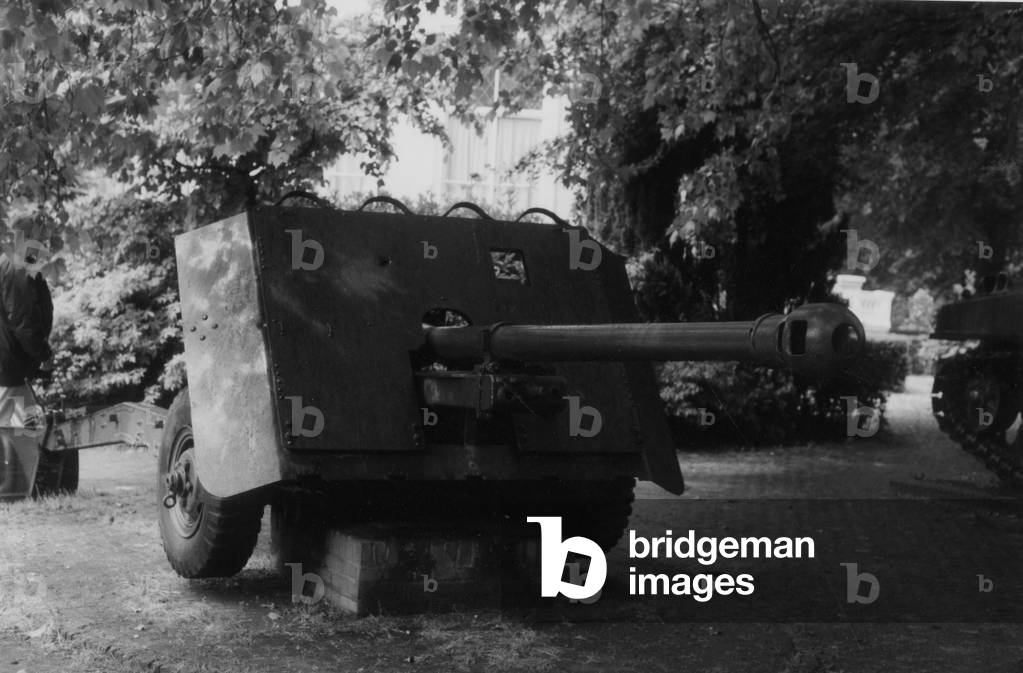 AntiTank Gun, 1942 (b/w photo) by