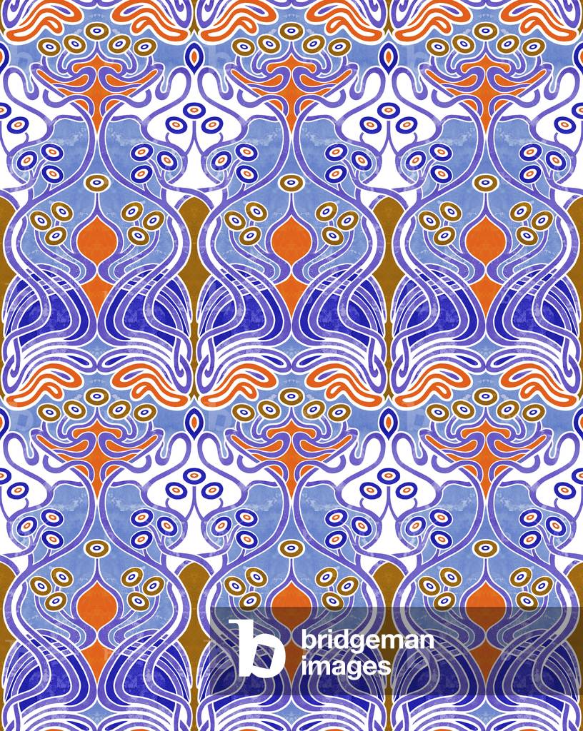 Beauclair Blue Orange, 2018 (tecnica mista digitale)