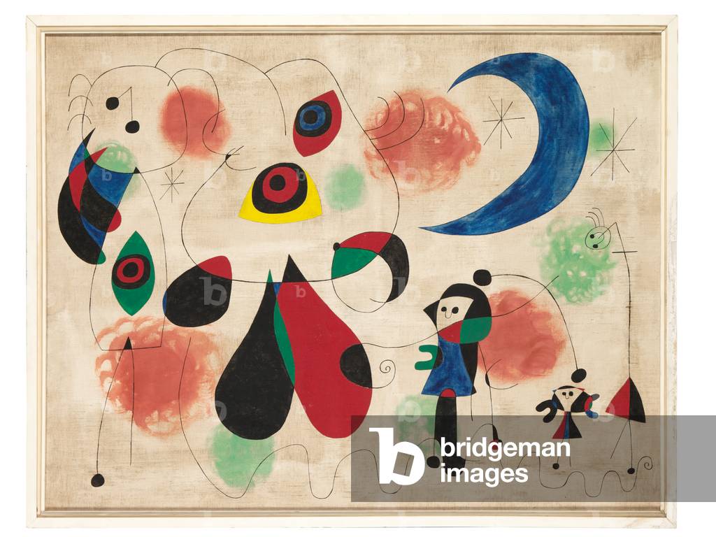 Bild von Gemälde "Malerei (Frauen" 1950 von Joan Miro