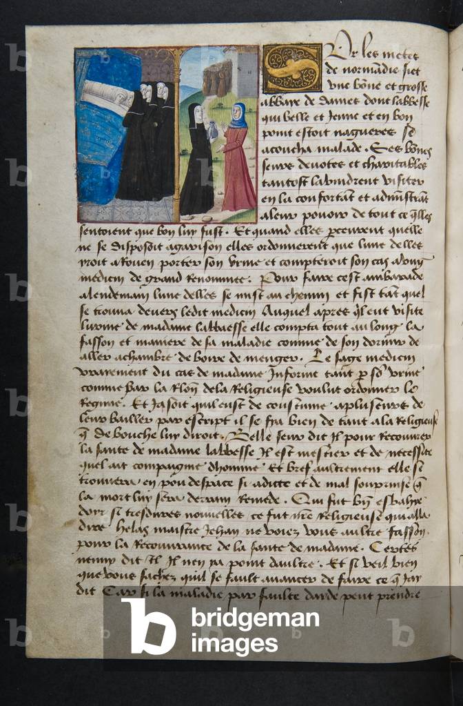 MS Hunter 252 045v Pagina da 'Cent Nouvelles Nouvelles, c.1461-62 (pergamena)