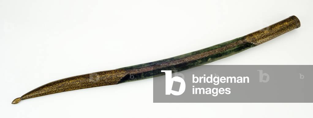 Fourreau pour un Yataghan (fer avec incrustation de koftgari d'or 1600 par Ottoman School