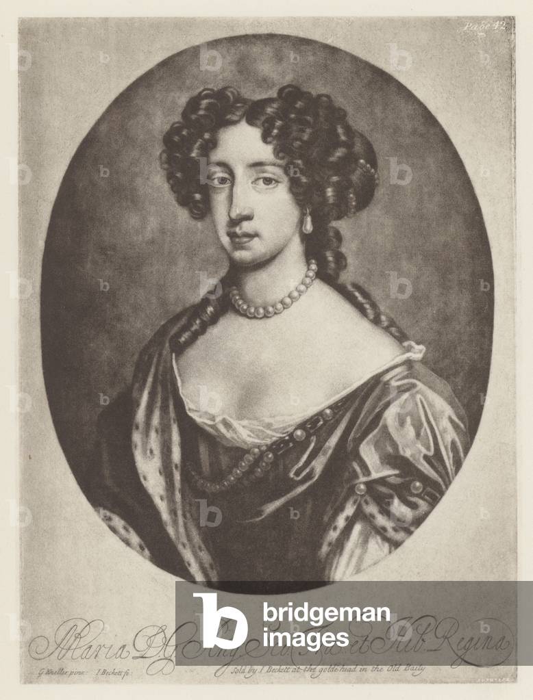 Maria, Königin von Jakobus II (litho)