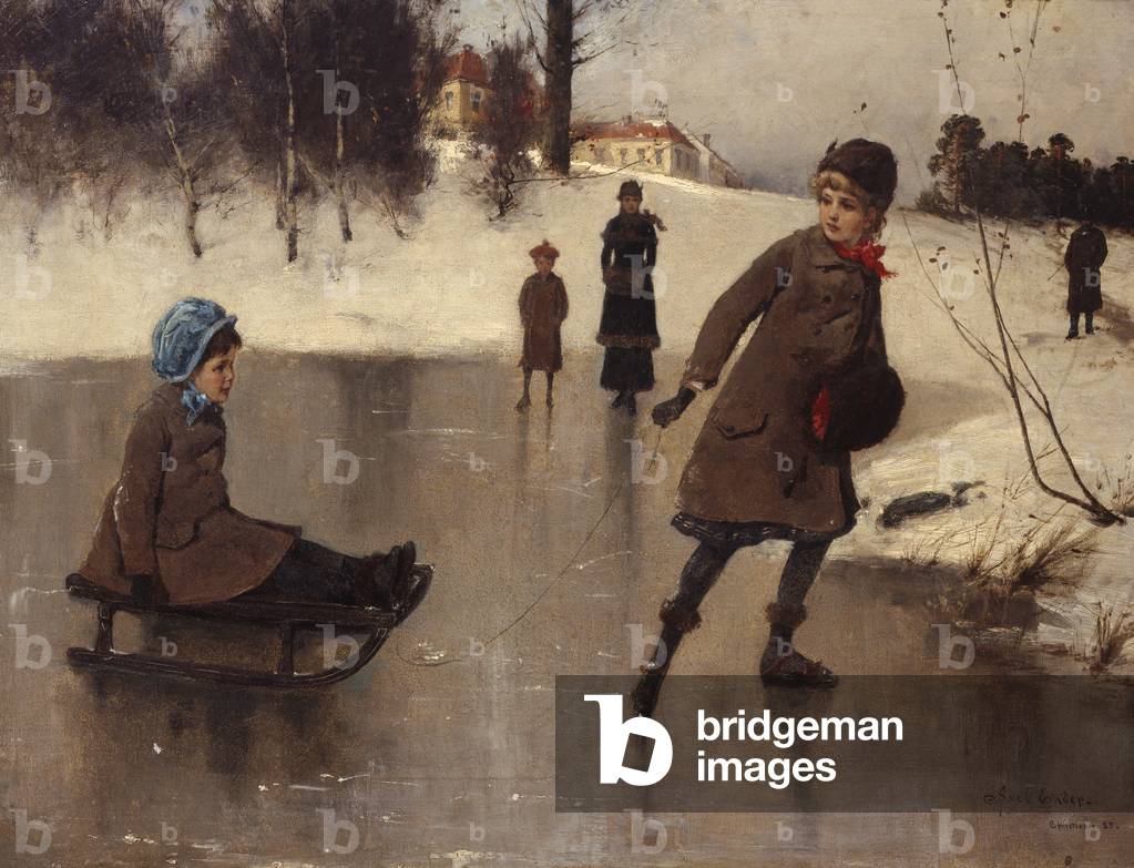 Slittino Bambino, 1883 (olio su tela)