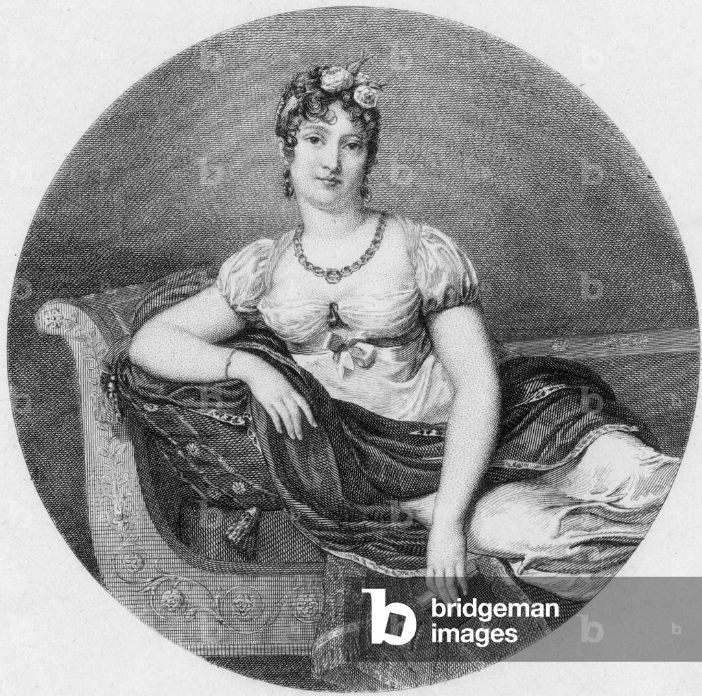 "Caroline Bonaparte (nata Maria Annonciade" 1801, b/w