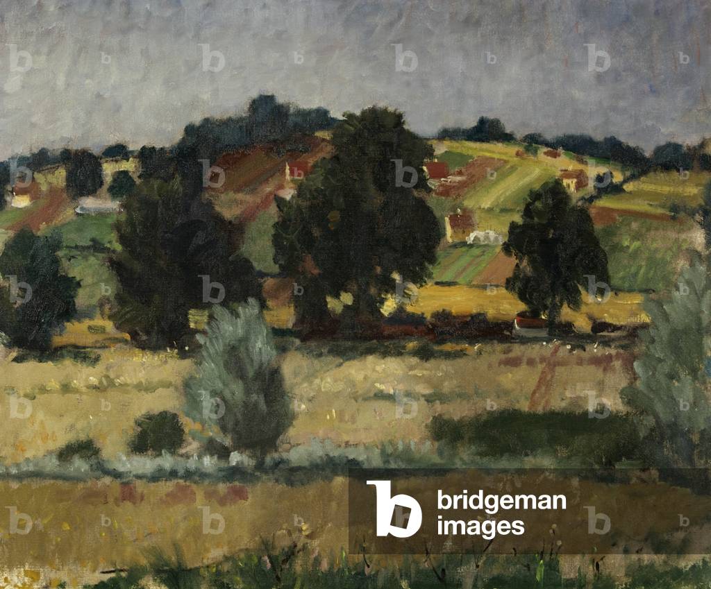 Image of Painting depicting Suffolk Landscape 1950 by Robin Darwin