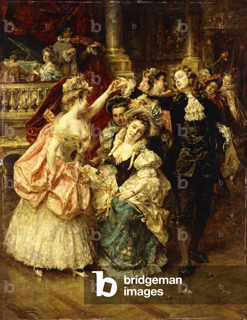The Farandole Dance,  (oil on panel)
