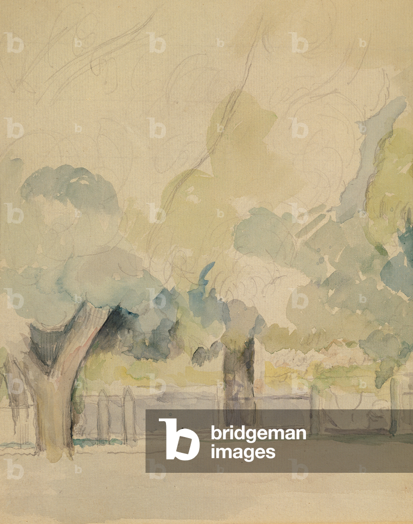 Image of Drawing depicting Le Jas de Bouffan 1878 by Paul Cezanne