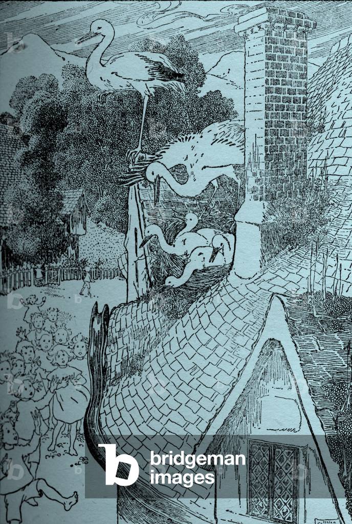 The Storks by Helen Stratton, b/w