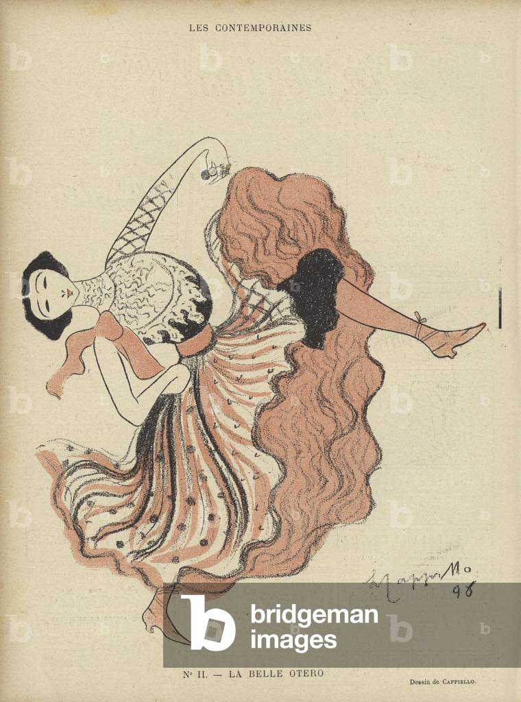 "Illustration für Le Rire (Farbe Litho)" von Leonetto Cappiello, b/w
