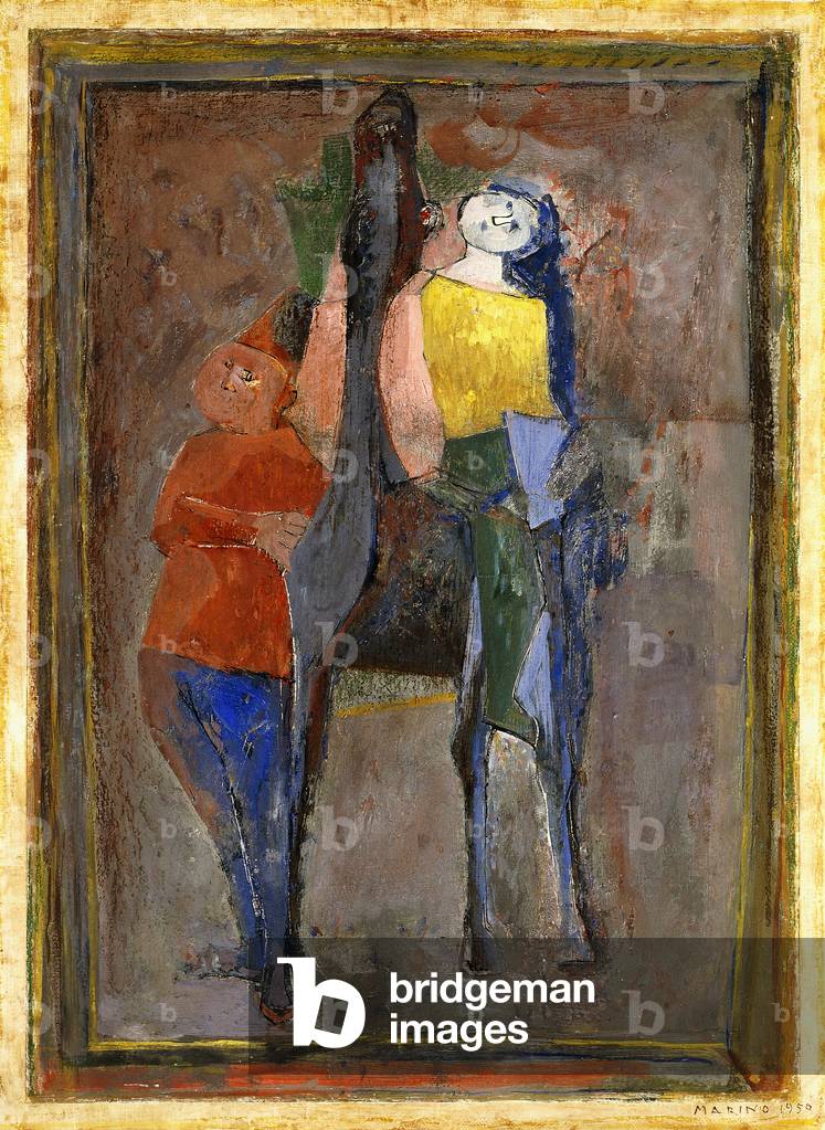 Personnages d'un cirque ; Personaggi del Circo, 1950 par Marino Marini