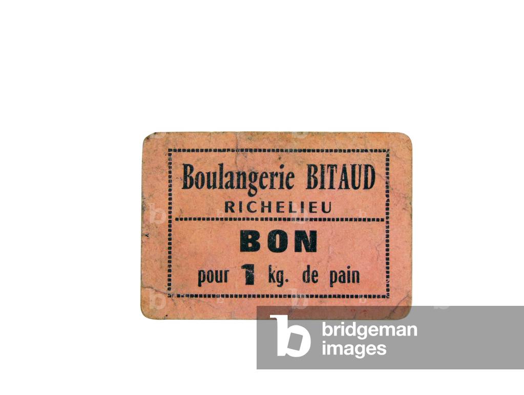 Image of Print depicting Bread ticket 1941