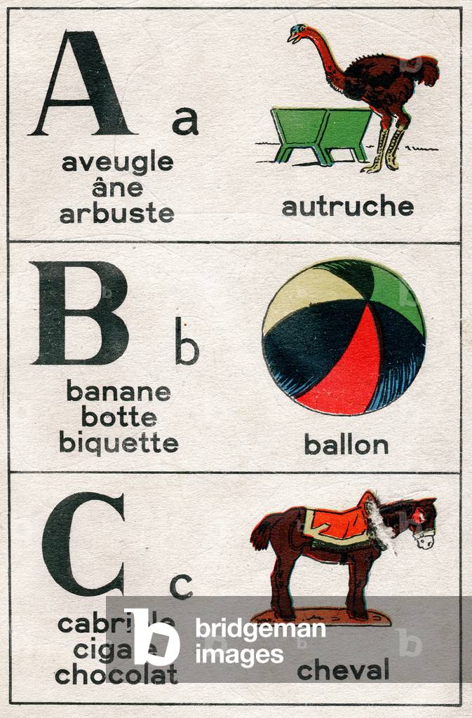 Alfabeto, 1910-1920 circa (illustrazione)