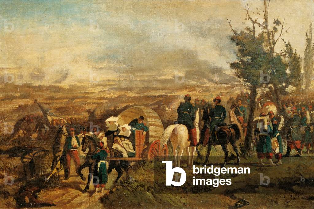 Image of The Italian Camp after the Battle of Magenta (Il campo by