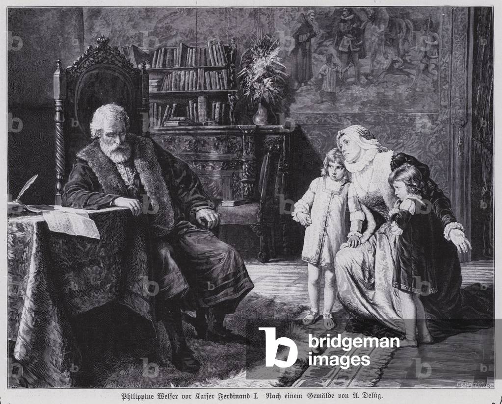 Aloise Delug Image of Philippine Welser before her husband, Archduke Ferdinand II of ...