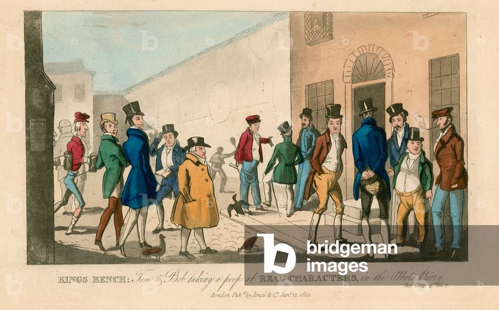 Bild von Gravur "Königsbank. 1822 (farbige Gravur)" von English School