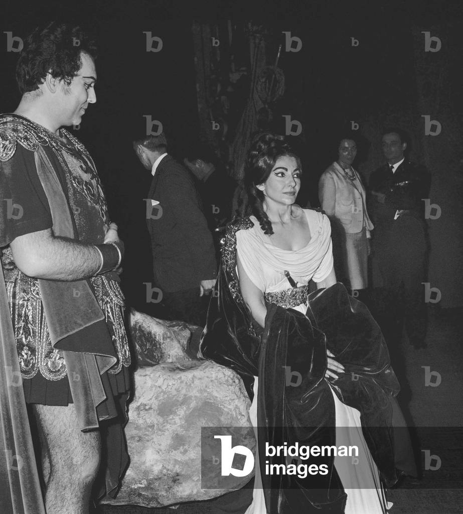 Immagine di Fotografia "Maria Callas" 1965 di Giovanni Coruzzi, b/w