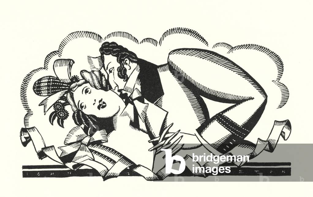 Illustration für Don Juan von Lord Byron (litho)