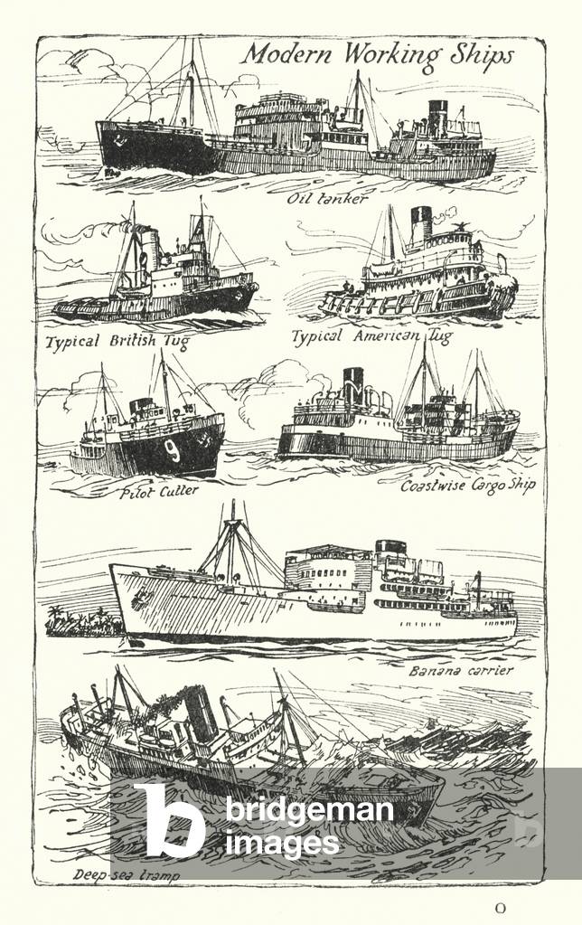 Modern Working Ships (litho)