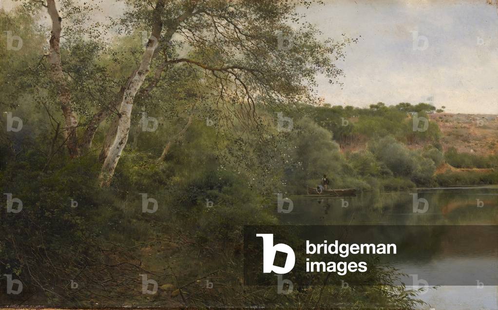 Acque limpide, c.1890 (olio su pannello di legno)