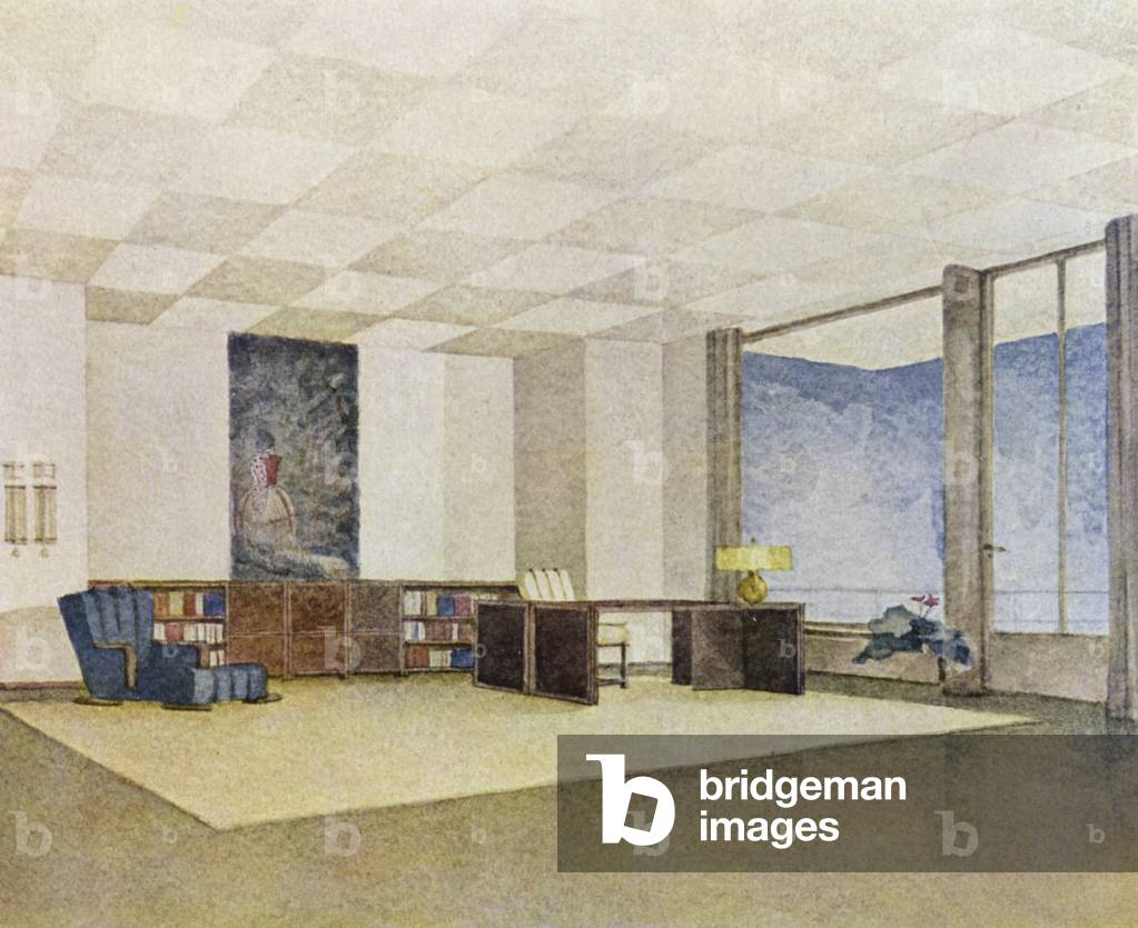 Interni anni '30: Studio (colore litico)