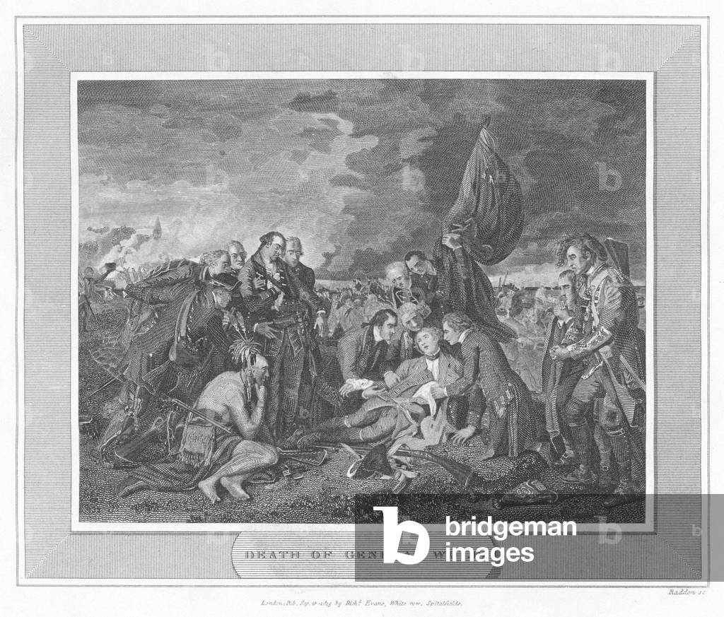 Death of General Wolf (engraving) by English Artist