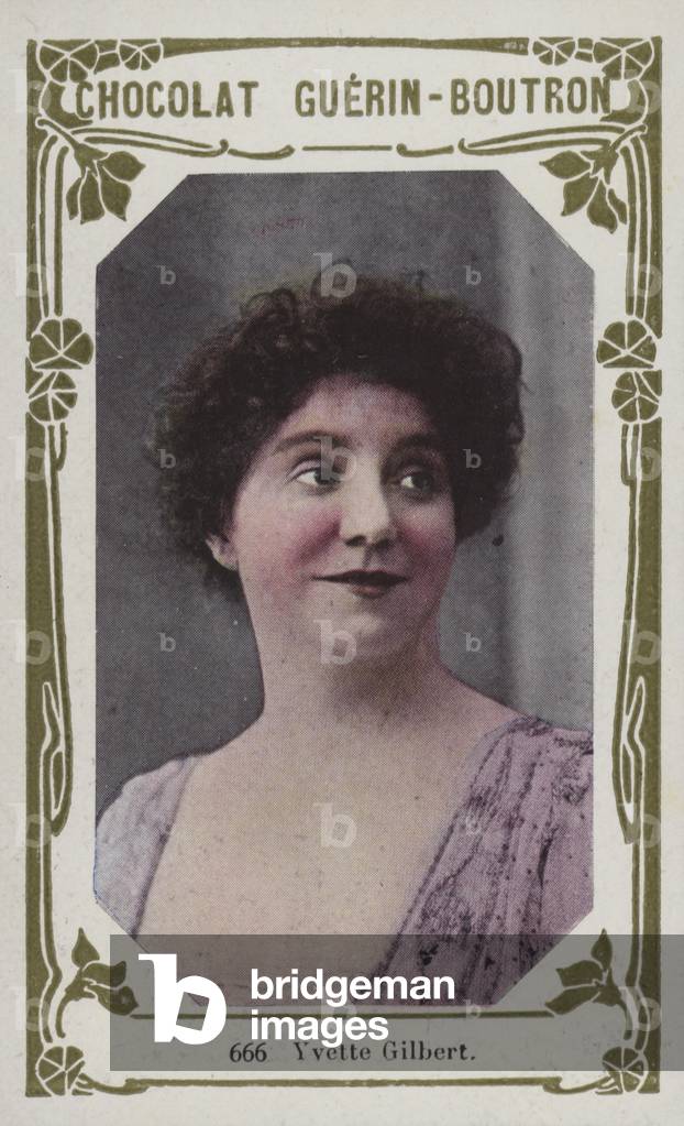 Bild von Druck "Yvette Gilbert (Farbfoto)" 1801 von French School