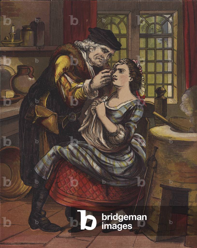 "Sing ein Lied von Sixpence (Farblitho)" 1901 von English School