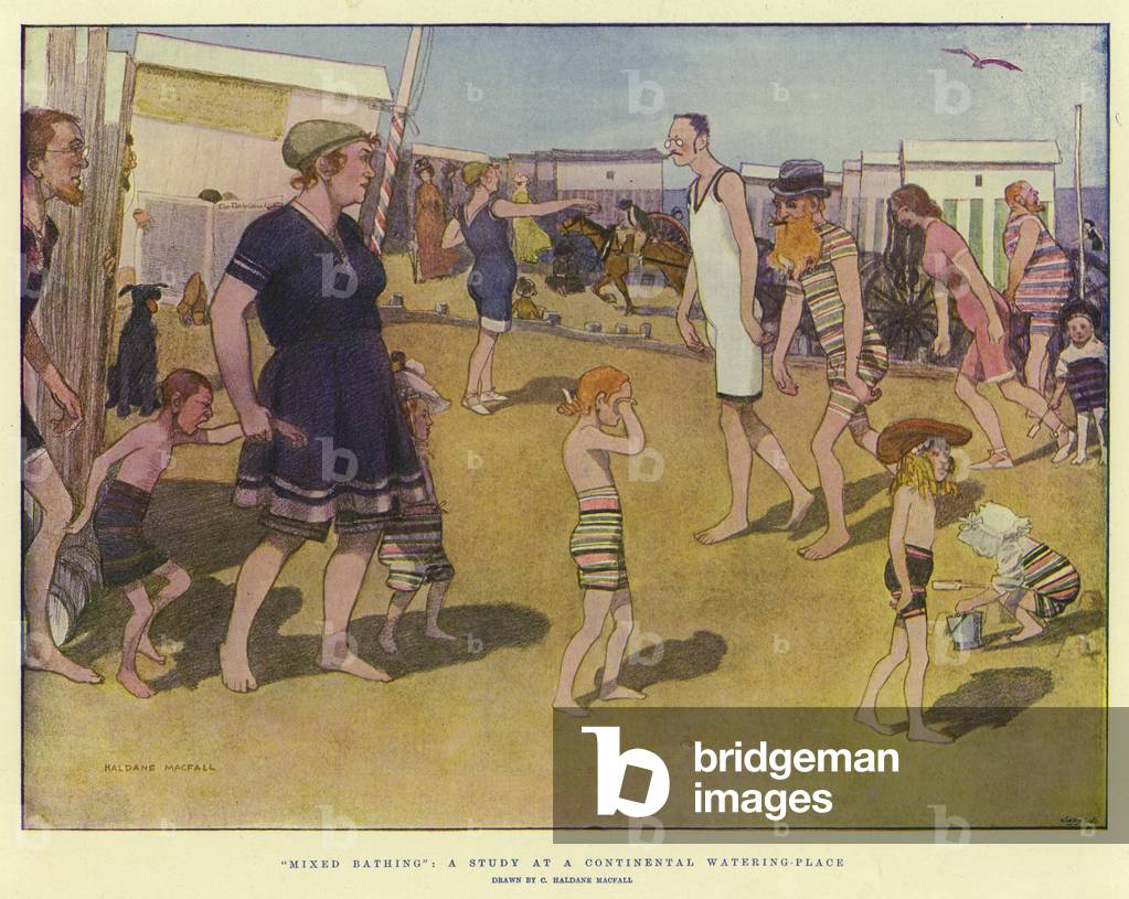 "“Mixed Bathing”" 1901 von English School