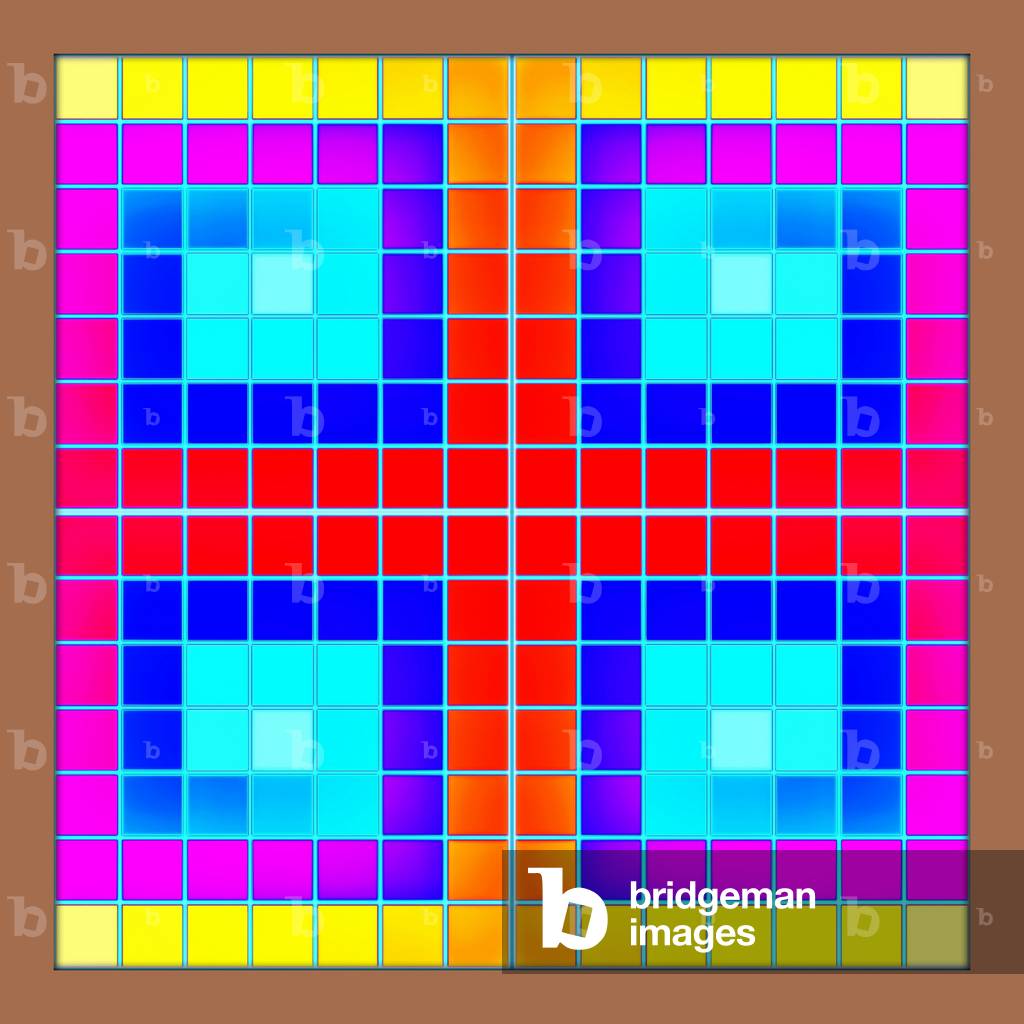 GEKREUZTE QUADRATE, 2018 (gemischte Medien)