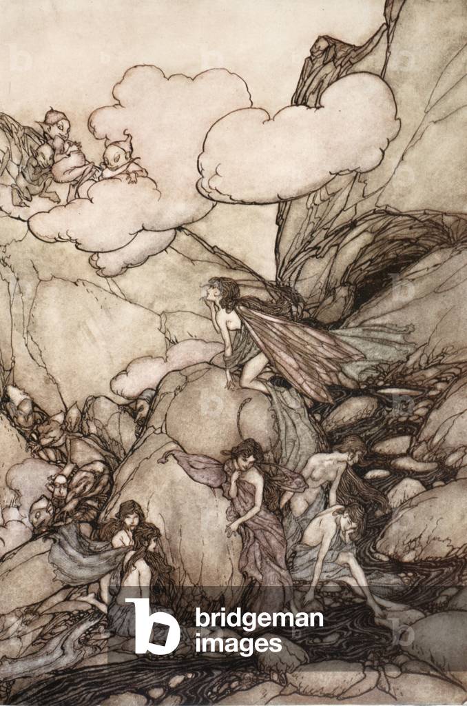 "«Queste fata montagne»" 1910 di Arthur Rackham