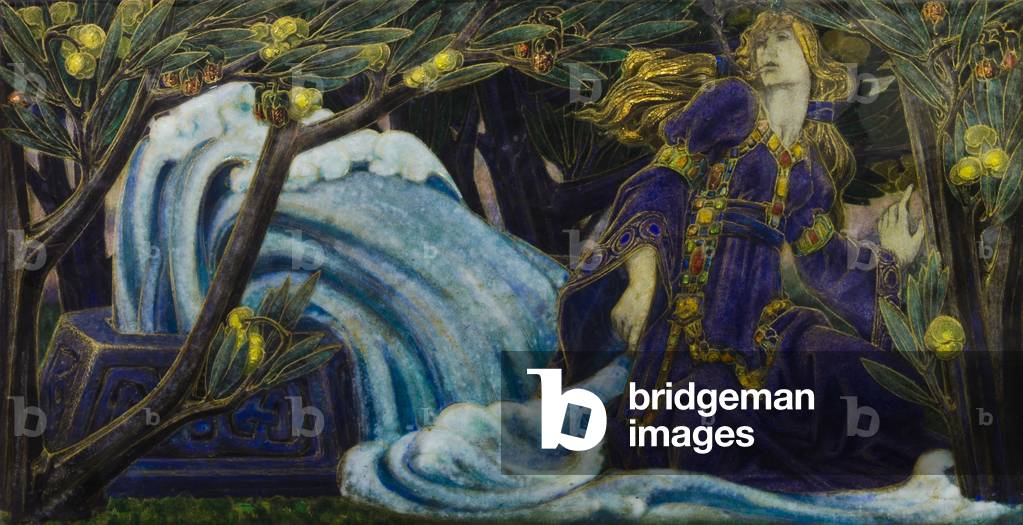 "Die Dame Shinain am Brunnen des Wissens", 1905-15 von Meave O'Byrne-Doggett