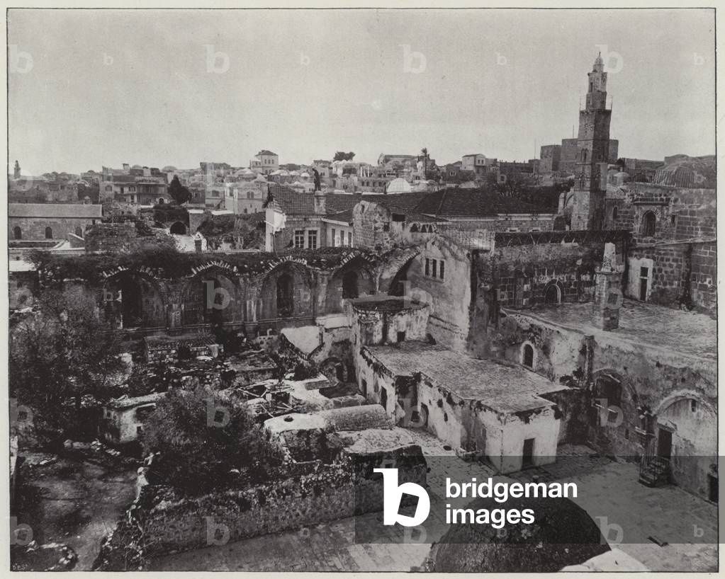 Gerusalemme, Convento delle Abissine (foto b/n)