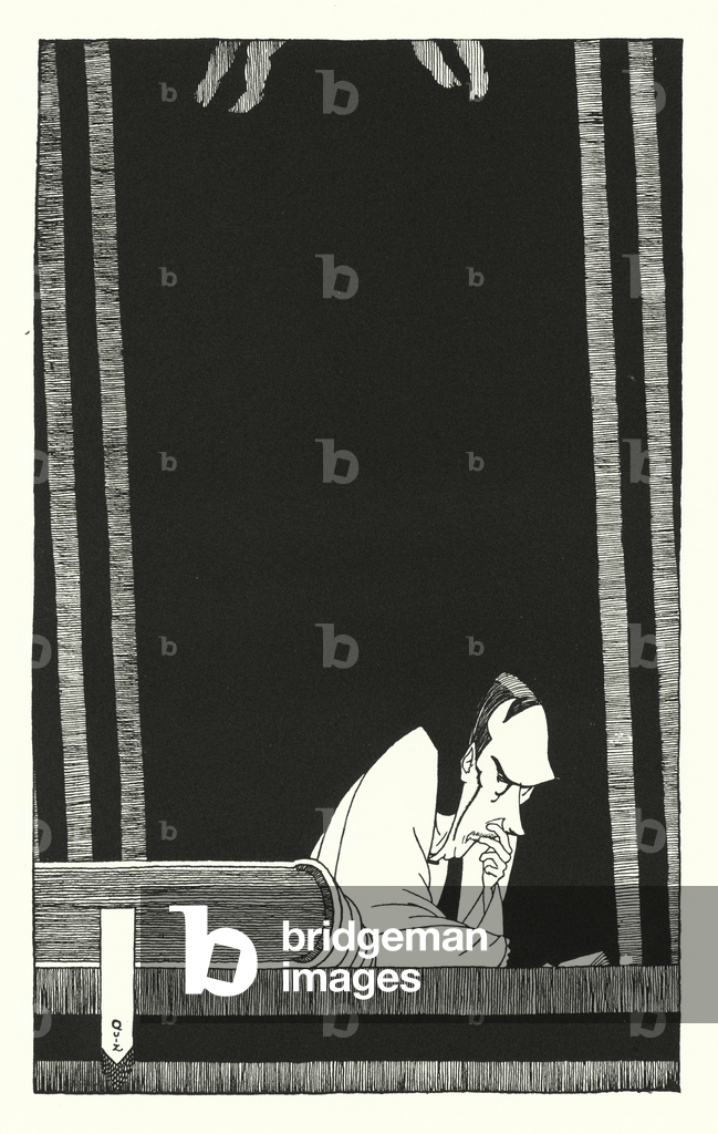 Bild von Druck "Dean Inge (Litho)" 1901 von Powys Evans