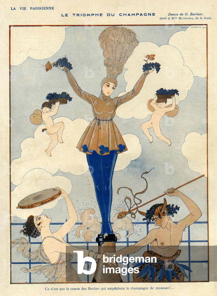 Piatto della rivista La Vie Parisienne, Francia, 1910 (stampa)