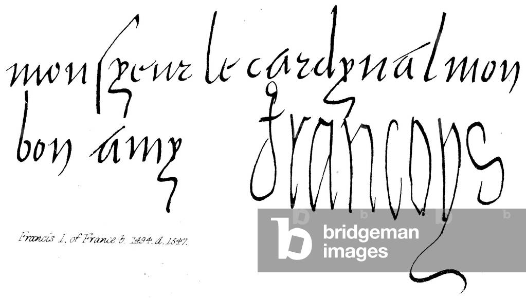 Francesco I di Francia, b 1494, d 1547 (incisione)