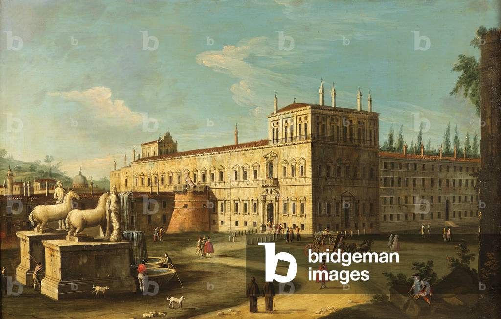 Immagine di Dipinto "Monte Cavallo e il Palazzo del Quirinale" 1701 di Antonio Canaletto