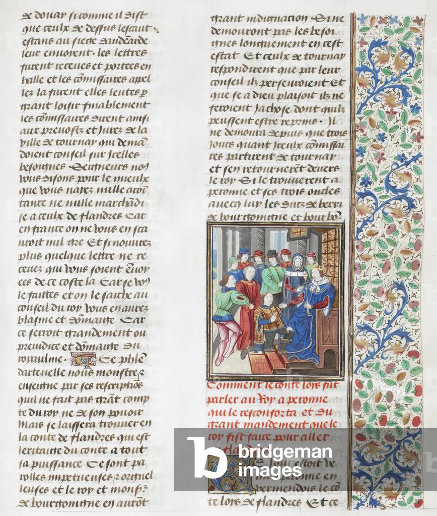 "Carlo VI riceve il conte Luigi delle Fiandre."