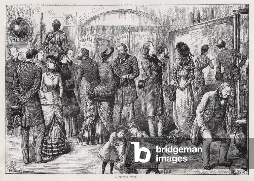 A Private View (engraving) by English Artist