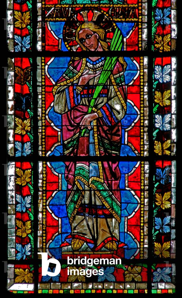 Window w202 depicting St Aureila (stained glass) by French Artist