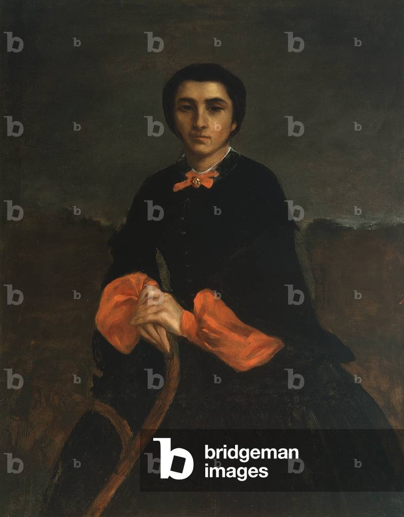 Portrait Of A Woman Juliette Courbet 1860 oil On Canvas By Courbet 