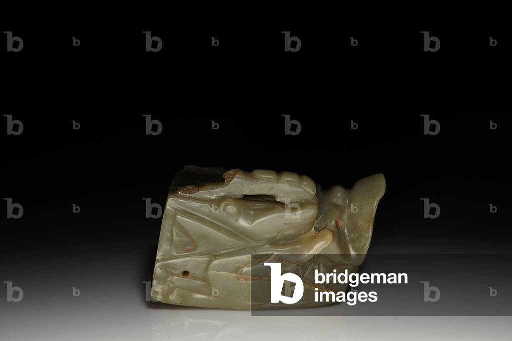 The Junkunc Jade Dragon Head (jade) by Tang Dynasty Chinese Artist