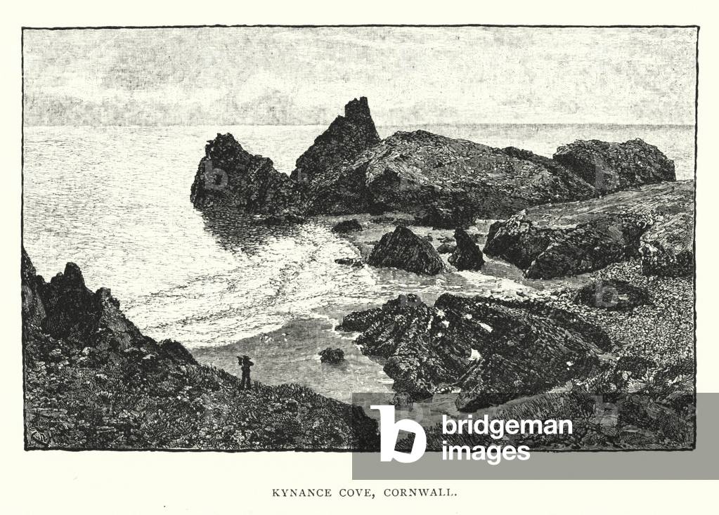 "Kynance Cove" 1801 di Charles Napier Hemy
